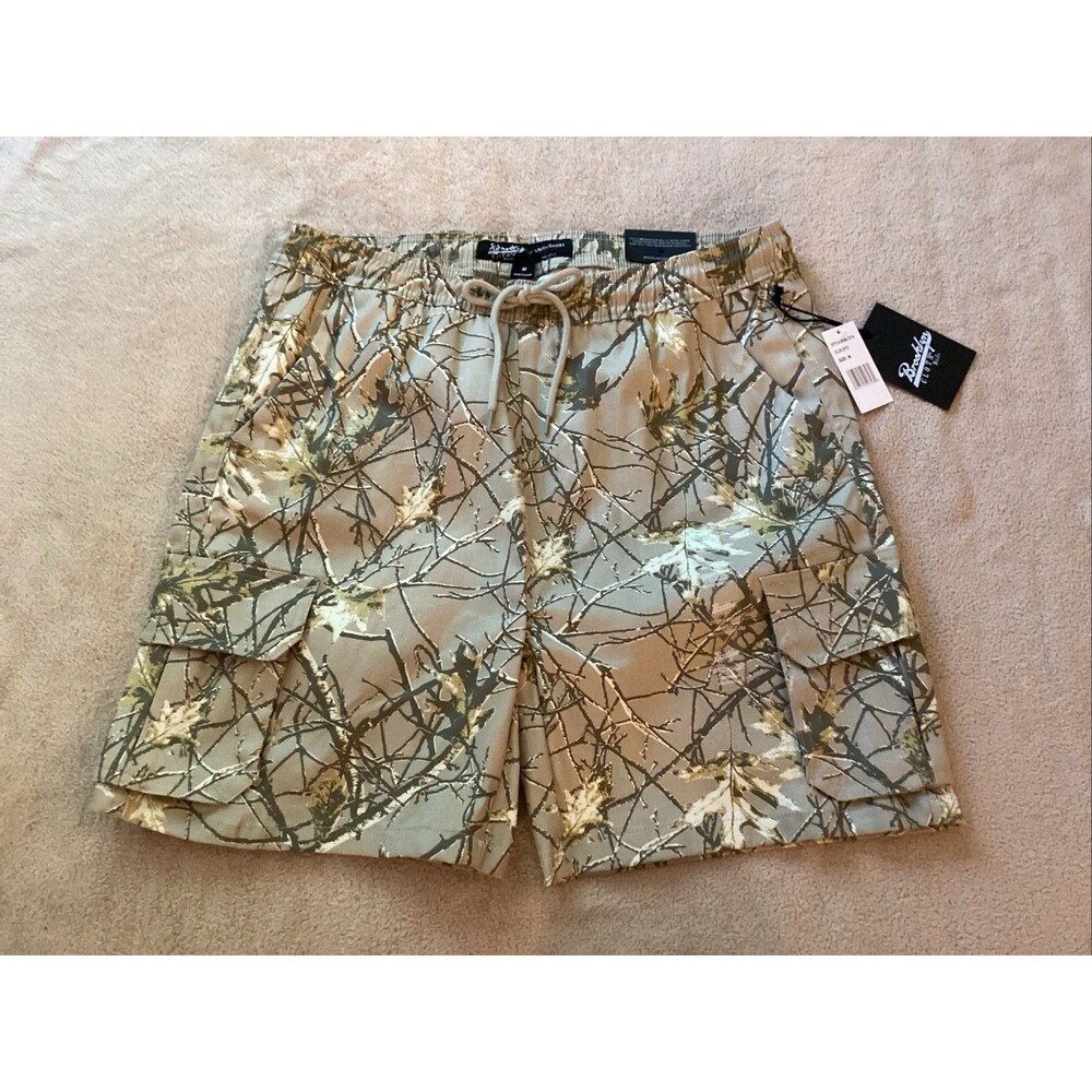 brooklyn cloth utility shorts camouflage cargo 98% cotton stretch men’s M